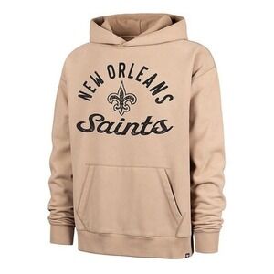 New Orleans Saints '47 Brand Hoodie Large Dusted Khaki NFL Team Apparel $120 NWT